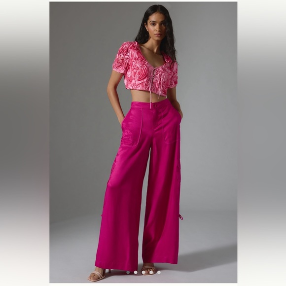 By Anthropologie palazzo utility pants (10) - Picture 3 of 5